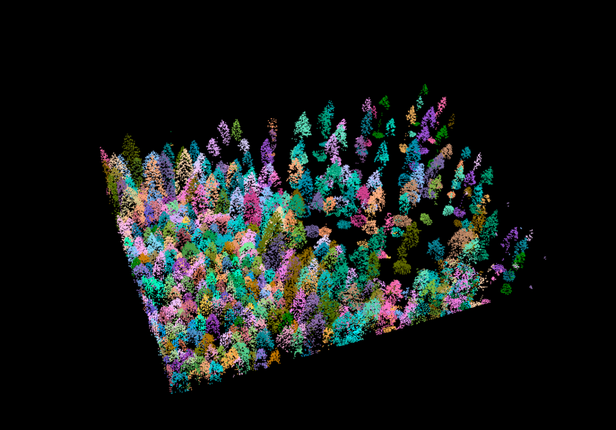 Pretty, isn't it? Each tree got a color assigned to it!